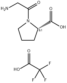 L-Proline, glycyl-, mono(trifluoroacetate) (9CI) Struktur