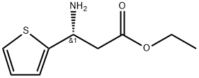 2-Thiophenepropanoic acid, β-amino-, ethyl ester, (βR)- Struktur