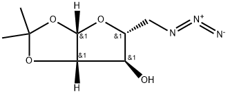 β-D-Arabinofuranose, 5-azido-5-deoxy-1,2-O-(1-methylethylidene)- Struktur