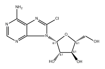 8-Chloro-arabinoadenosine Struktur