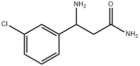 3-氨基-3-(3-氯苯基)丙酰胺 結(jié)構(gòu)式