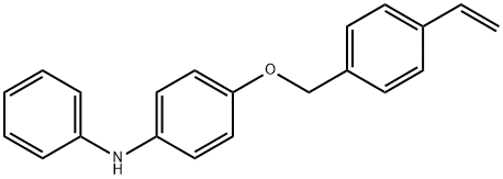 4-[(4-Ethenylphenyl)methoxy]-N-phenylbenzenamine Struktur