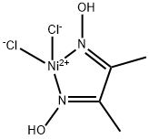 Nickel, [2,3-butanedione di(oxime-κN)]dichloro- Struktur