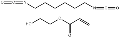 2-Propenoic acid, 2-hydroxyethyl ester, polymer with 1,6-diisocyanatohexane Struktur