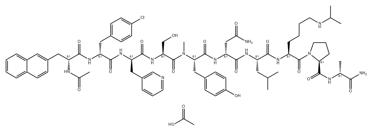 Abarelix (acetate), 785804-17-3, 結(jié)構(gòu)式