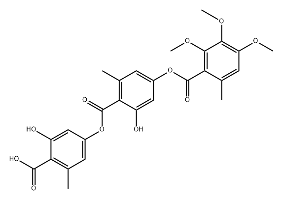 3-Methoxy-2,4-di-O-methylgyrophoric acid Struktur