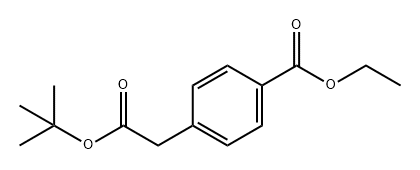 ethyl 4-(2-(tert-butoxy)-2-oxoethyl)benzoate Struktur