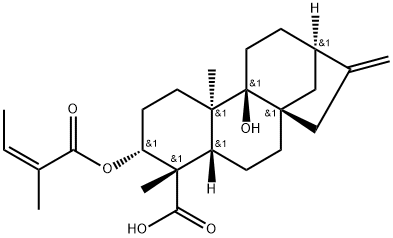 3α-Angeloyloxypterokaurene L3 Struktur