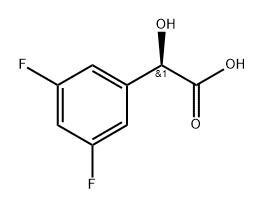 Benzeneacetic acid, 3,5-difluoro-α-hydroxy-, (αR)- Struktur