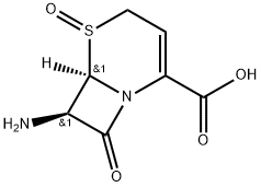 6R-(6α,7β)]-7-Amino-8-oxo-5-thia-1-azabicyclo[4.2.0]oct-2-ene-2-carboxylic Acid 5-Oxide Struktur