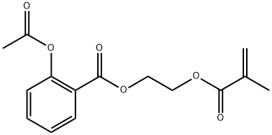 poly(beta-(acetylsalicylyloxy)ethylmethacrylate) Struktur