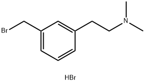 Benzeneethanamine, 3-(bromomethyl)-N,N-dimethyl-, hydrobromide (1:1) Struktur