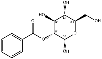 α-D-Glucopyranose, 2-benzoate Struktur