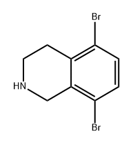 5,8-dibromo-1,2,3,4-tetrahydroisoquinoline Struktur