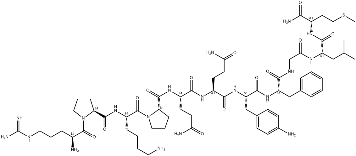 substance P, amino(4)-Phe(7)- Struktur