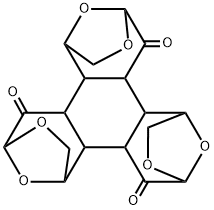 1,4:6,9:11,14-Triepoxybenzo1,2-d:3,4-d:5,6-dtrisoxepin-5,10,15(4H,9H,14H)-trione, dodecahydro-, 1R-(1.alpha.,4.alpha.,5a.alpha.,5b.beta.,6.alpha.,9.alpha.,10a.alpha.,10b.beta.,11.alpha.,14.alpha.,15a.beta.,15b.beta.)- Struktur