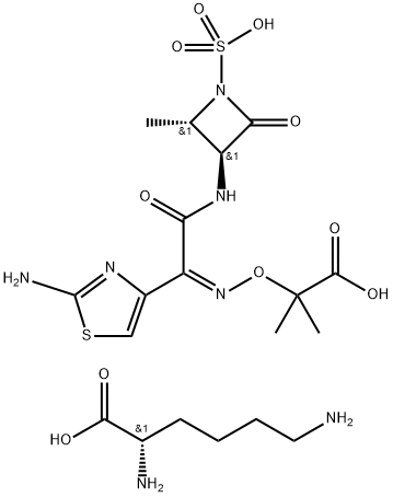 Aztreonam lysine Struktur