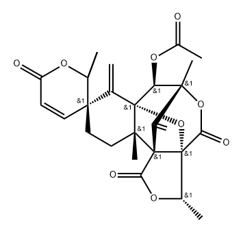 19,34-Didehydro-12-deoxy-12,18α-epoxy-18,19-dihydroaustin Struktur