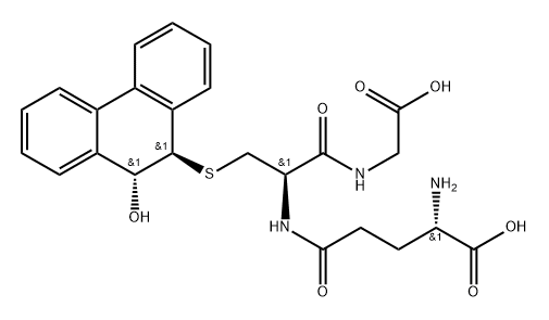 9,10-dihydro-9-glutathionyl-10-hydroxyphenanthrene Struktur