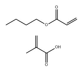 2-Propenoic acid, 2-methyl-, polymer with butyl 2-propenoate, sodium salt Struktur