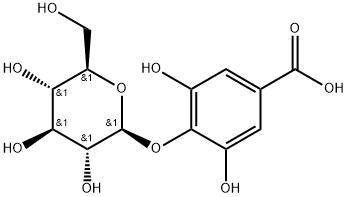 Gallic acid 4-O-beta-D-glucopyranoside Struktur