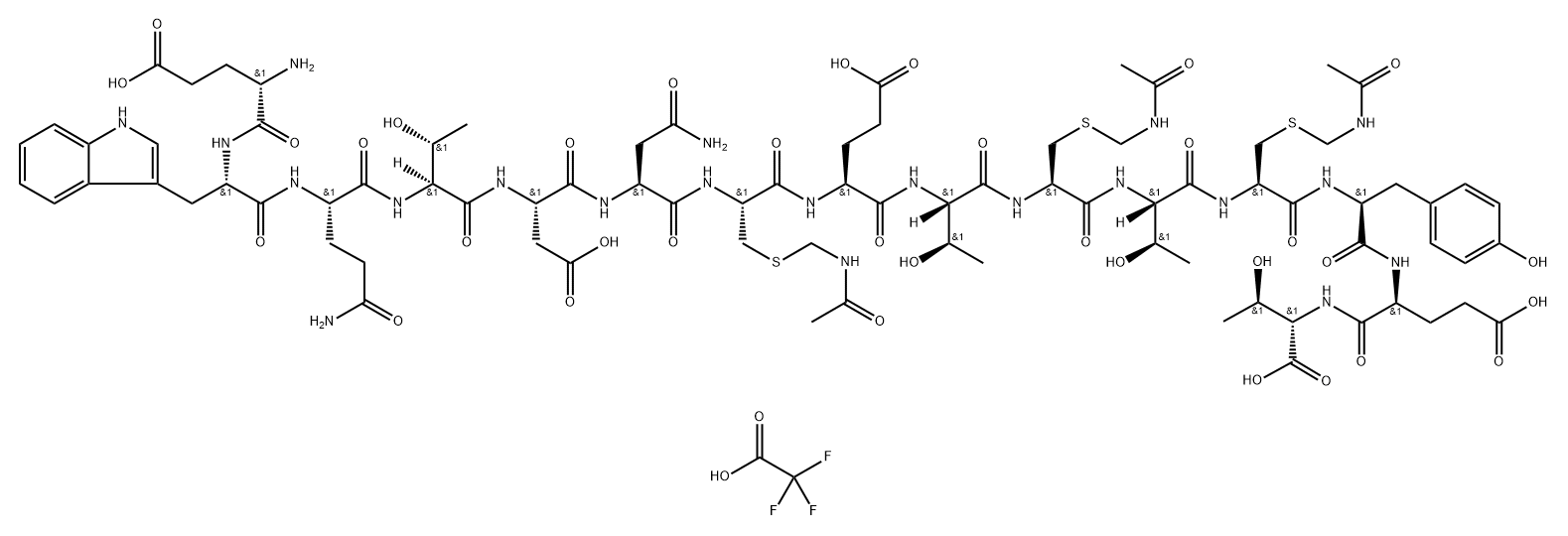 Tigapotide triflutate Struktur