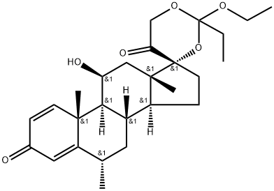 Methylprednisolone Ethylothopropionate Struktur