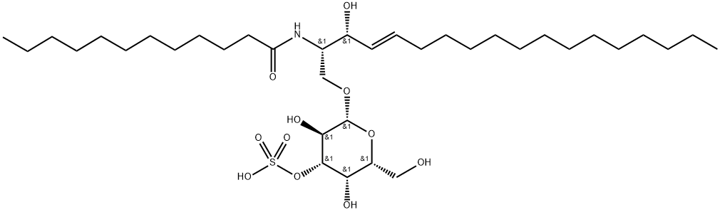 C12 3'-sulfo Galactosylceramide (d18:1/12:0) Struktur