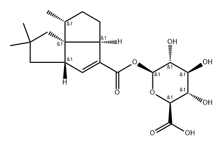 deoxypentalenylglucuron Struktur