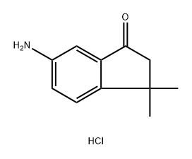 6-Amino-3,3-dimethylindan-1-one Struktur