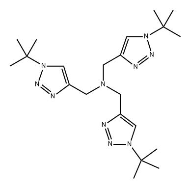 1H-1,2,3-Triazole-4-methanamine, 1-(1,1-dimethylethyl)-N,N-bis[[1-(1,1-dimethylethyl)-1H-1,2,3-triazol-4-yl]methyl]- Struktur