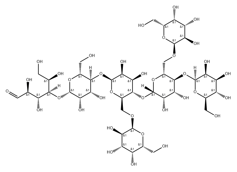 63,64-A-D- Galactosyl-Mannopentaose Struktur