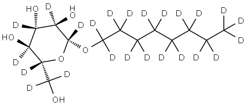 OCTYL GLUCOSIDE-DEUTERATED, 869666-57-9, 結(jié)構(gòu)式