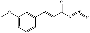 2-Propenoyl azide, 3-(3-methoxyphenyl)-, (2E)- Struktur