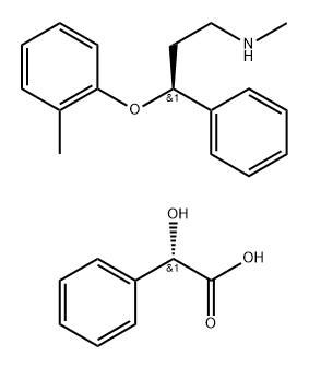 Benzeneacetic acid, α-hydroxy-, (αS)-(γS)-compd. with N-methyl-γ-(2-methylphenoxy)benzenepropanamine (1:1)