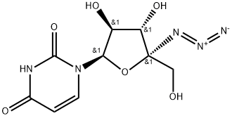 2,4(1H,3H)-PyriMidinedione, 1-(4-C-azido-β-D-arabinofuranosyl)- (9CI) Struktur