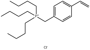 Phosphonium, tributyl[(4-ethenylphenyl)methyl]-, chloride (1:1) Struktur