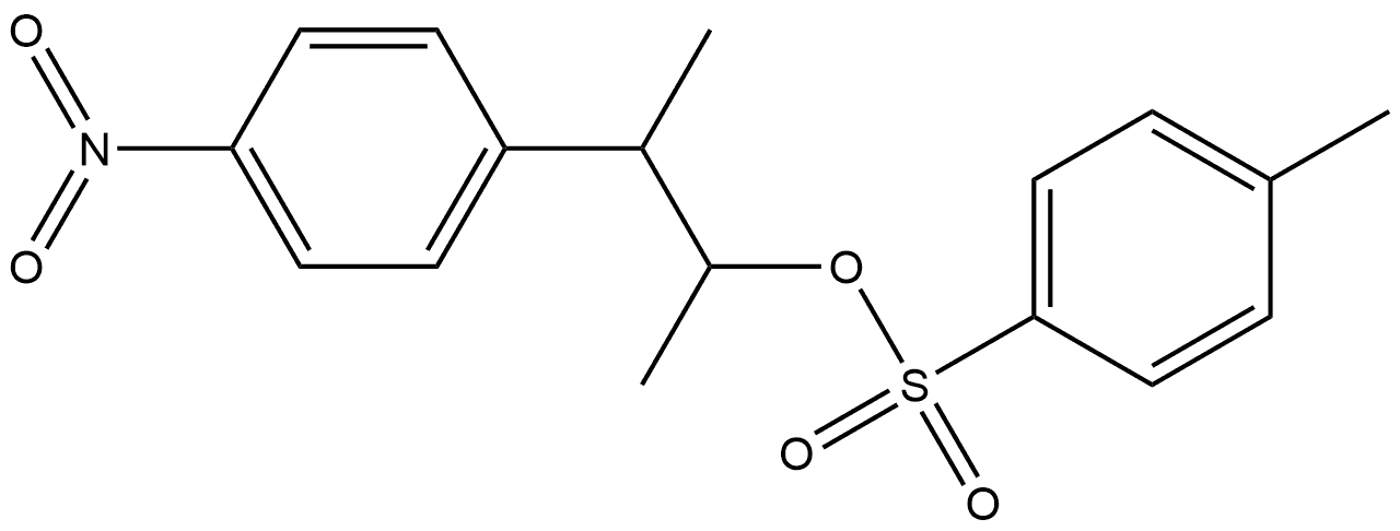 Benzeneethanol, α,β-dimethyl-4-nitro-, 1-(4-methylbenzenesulfonate) Struktur