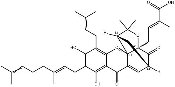 Isogambogenic acid Struktur