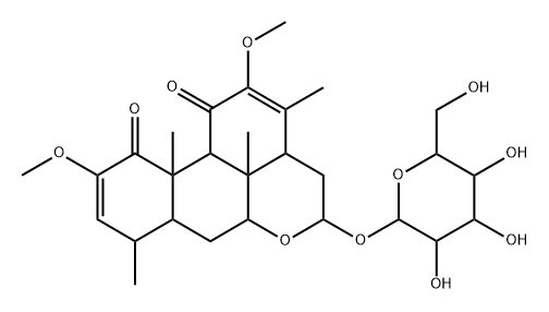 16α-(β-D-Glucopyranosyloxy)-2,12-dimethoxypicrasa-2,12-diene-1,11-dione