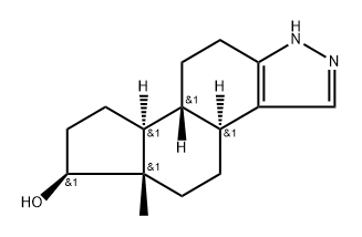 2,3-bisaza-A-nor-1,5(10)-estradien-17-ol Struktur