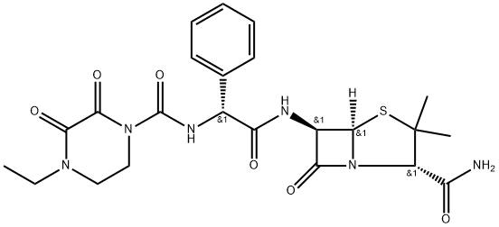 piperacillin amide Struktur