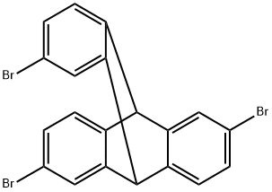 2,6,14-tribromotriptycene Struktur