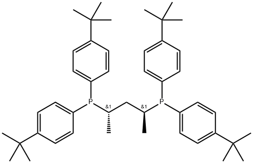 Phosphine, [(1S,3S)-1,3-dimethyl-1,3-propanediyl]bis[bis[4-(1,1-dimethylethyl)phenyl]- (9CI) Struktur