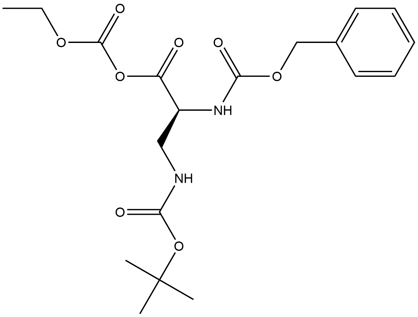 L-Alanine, 3-[[(1,1-dimethylethoxy)carbonyl]amino]-N-[(phenylmethoxy)carbonyl]-, anhydride with ethyl hydrogen carbonate