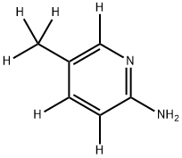 2-Amino-5-(methylpyridine-d6) Struktur