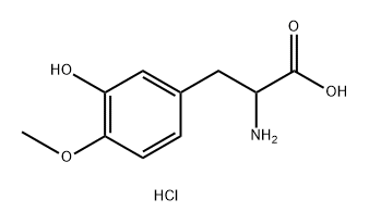 m-Tyrosine, 4-methoxy-, hydrochloride (7CI) Struktur