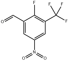 2-Fluoro-5-nitro-3-trifluoromethyl-benzaldehyde Struktur