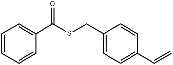 S-[(4-Ethenylphenyl)methyl] benzenecarbothioate Struktur