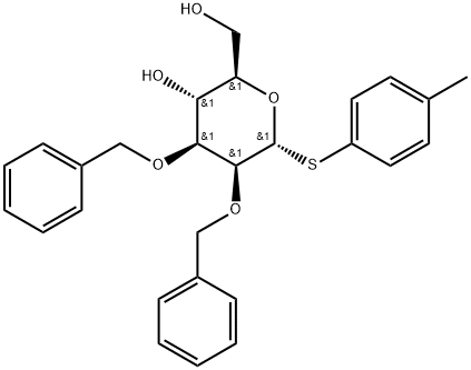 4-Methylphenyl 2,3-di-O-benzyl-1-thio-α-D-mannopyranoside Struktur